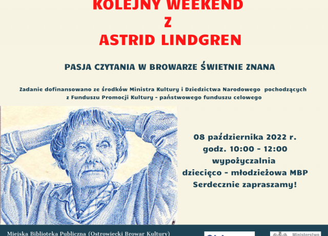 Plakat promujący Kolejny weekend z Astrid Lindgren