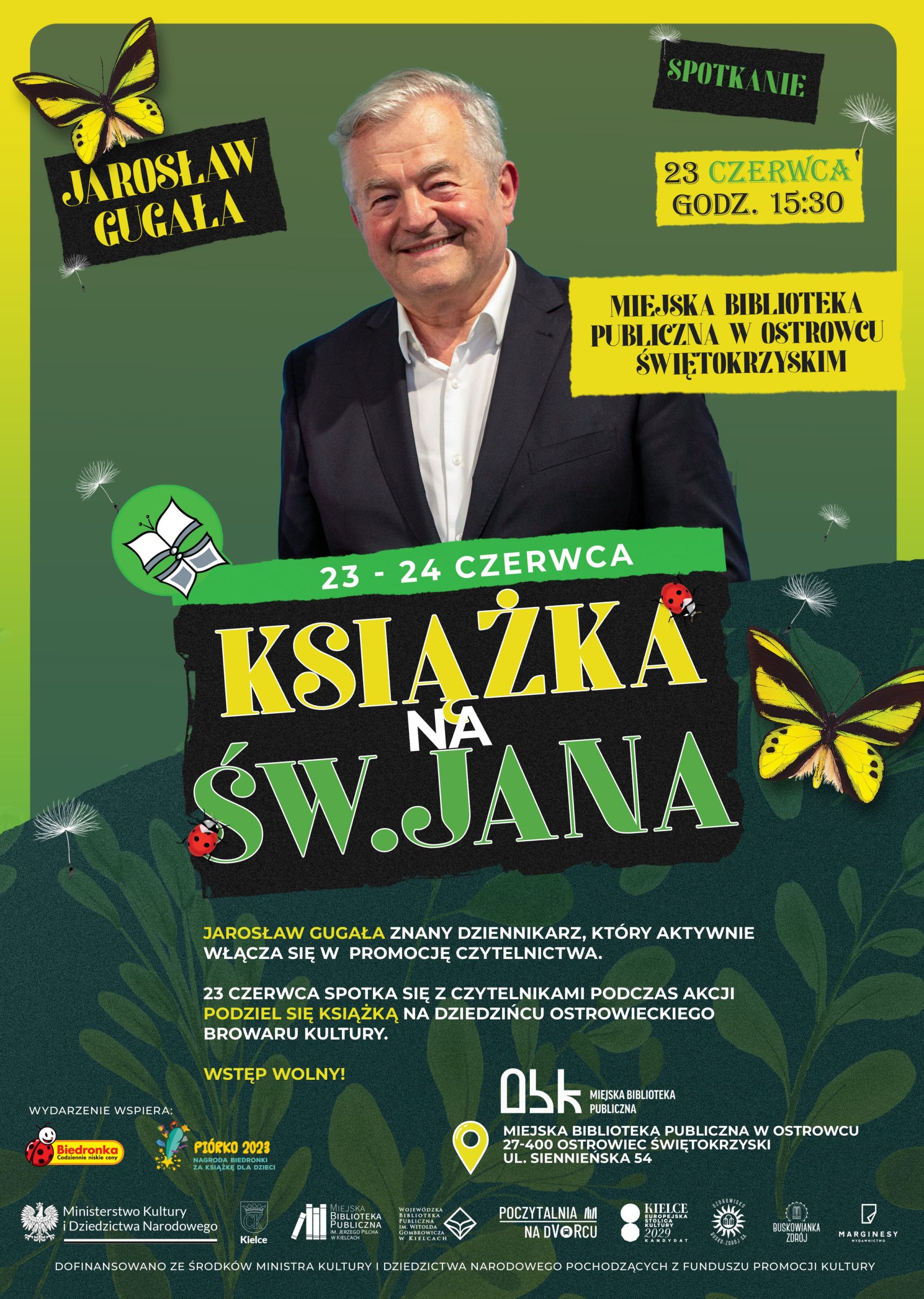 Plakat spotkania z Jarosławem Gugałą.